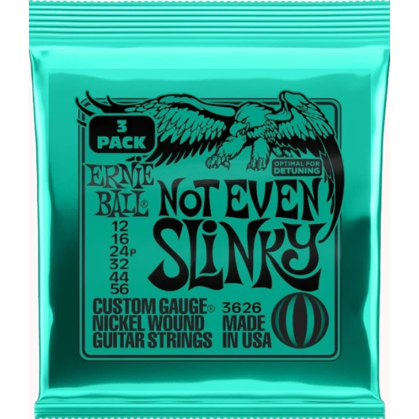 Ernie Ball 3626 Not Even Slinky Nickel 3-Pack